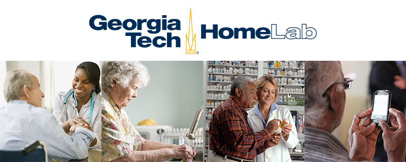 HomeLab logo above images of happy senior citizens