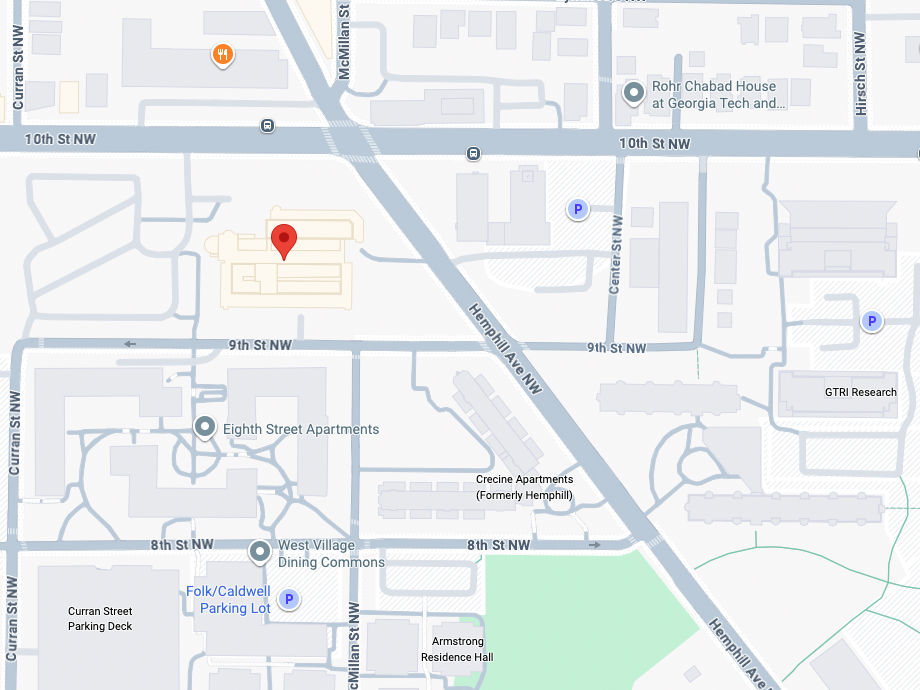map of 10th NW and Hemphill Ave.