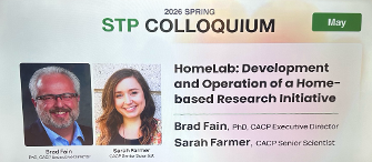 headshot of Brad Fain and Sarah Farmer at the 2026 Spring STP Colloquium at KAIST